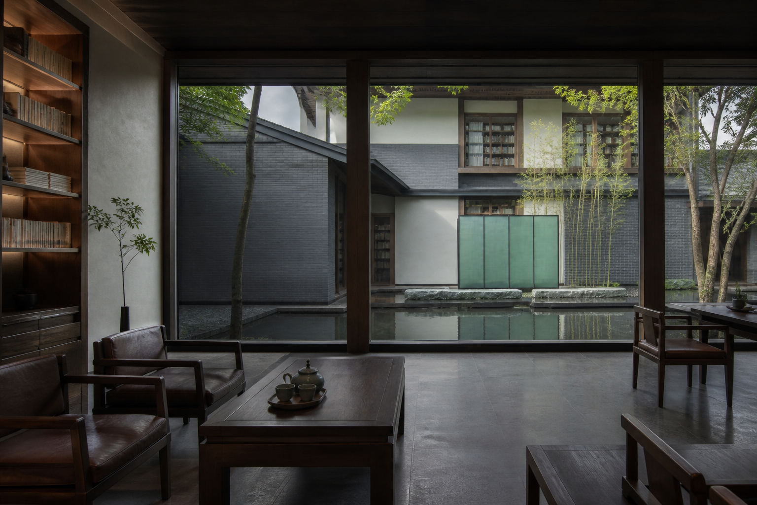 汝窯雨庭茶書館 - 公共空間 - 圖片 6