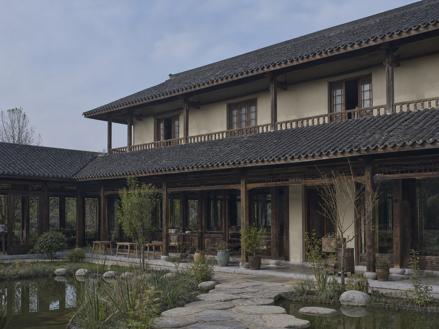 青瓦水院 - 建築空間 - 圖片 8