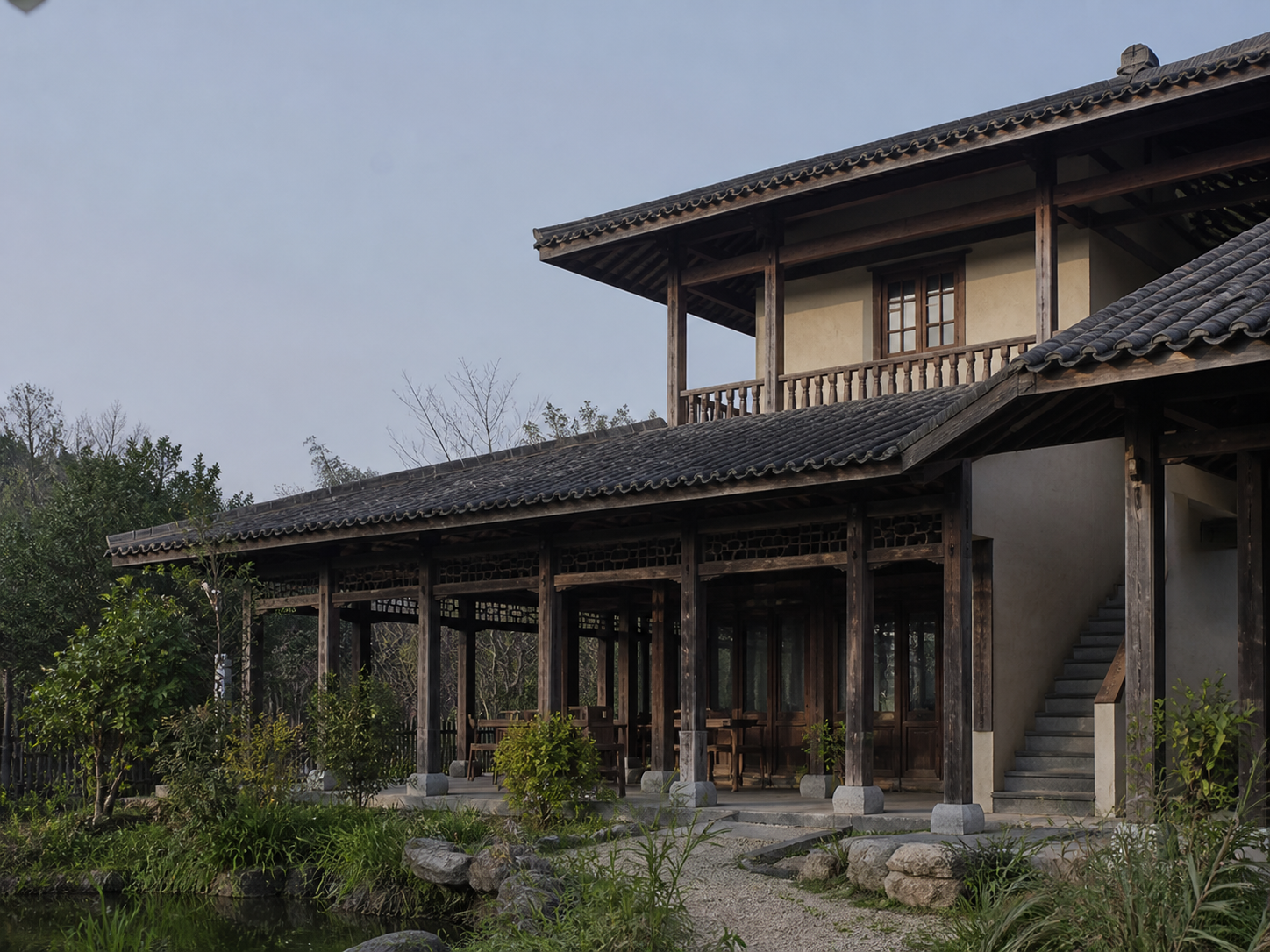 青瓦水院 - 建築空間 - 圖片 9