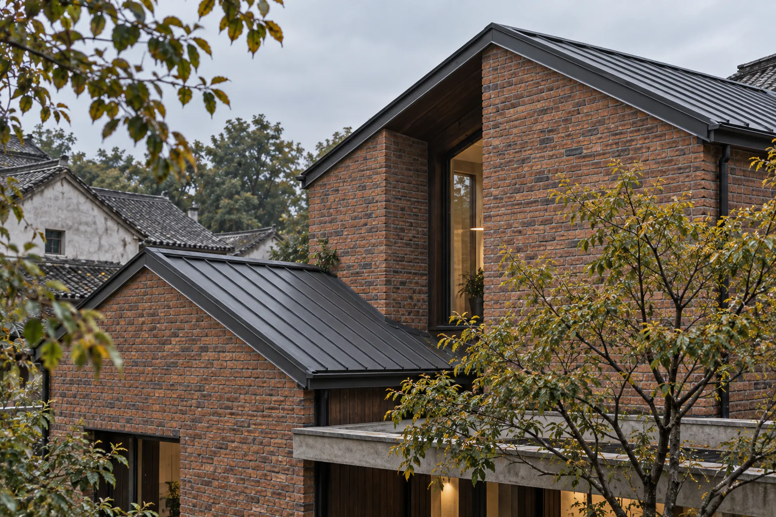 折瓦院·坡屋顶院落自建房 - 建築空間 - 圖片 13