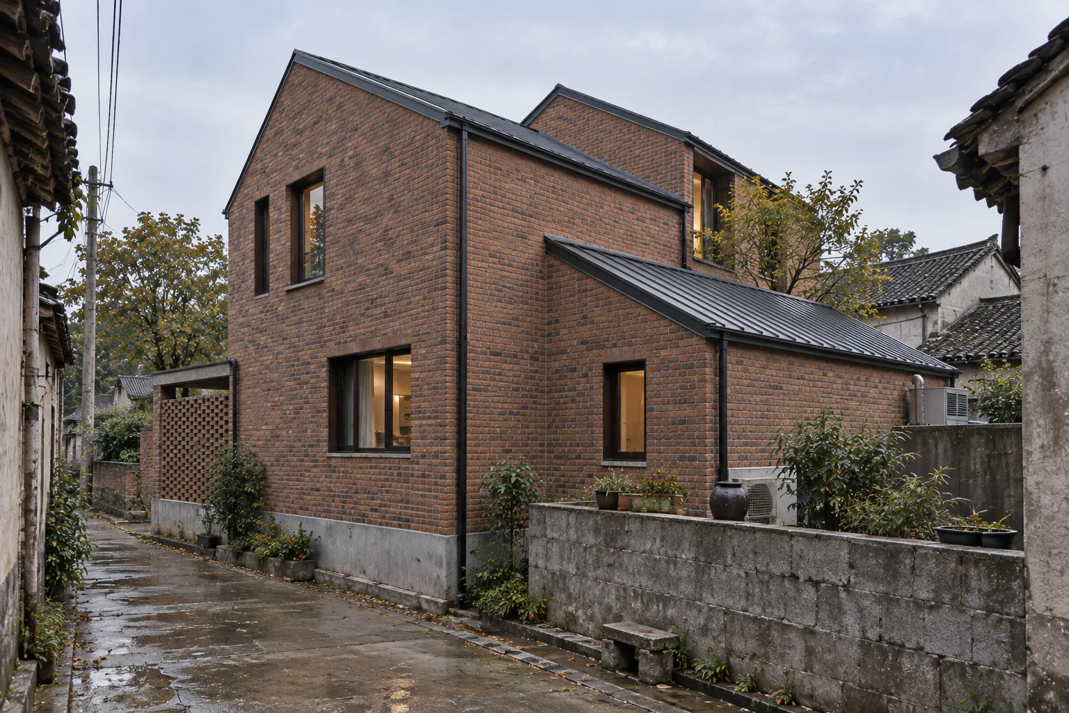 折瓦院·坡屋顶院落自建房 - 建築空間 - 圖片 20