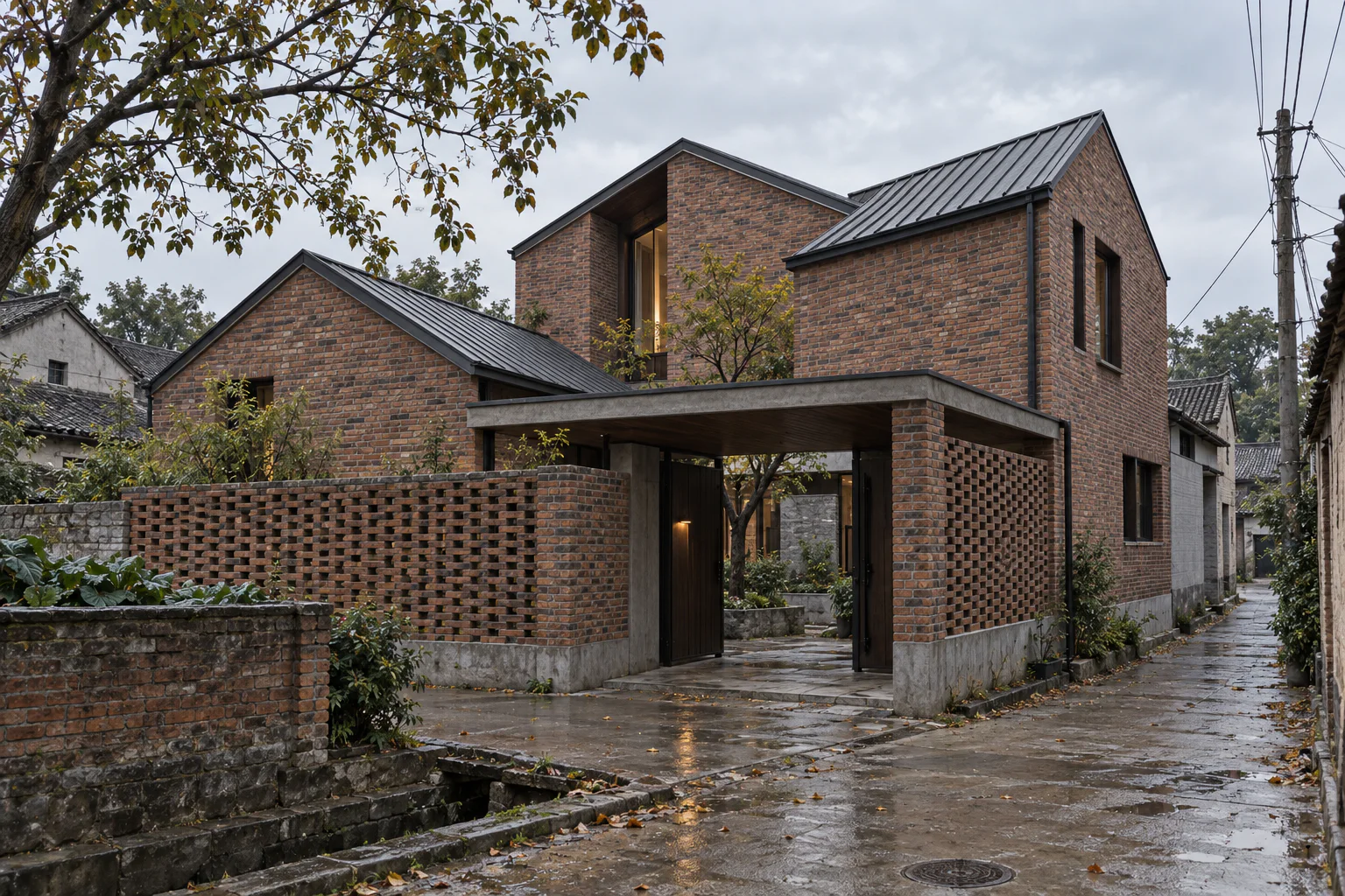 折瓦院·坡屋顶院落自建房 - 建築空間 - 圖片 17